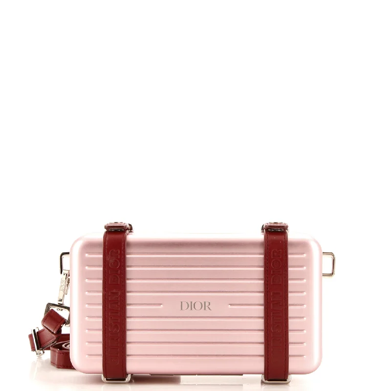 Professional Bags With Office Discounts Dior x Rimowa Personal Clutch Aluminum