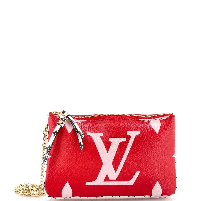 Designer Bags For Luxury Collectors With Offers Double Zip Pochette Limited Edition Colored Monogram Giant Designer Bags For Luxury Collectors With Offers Double Zip Pochette Limited Edition Colored Monogram Giant