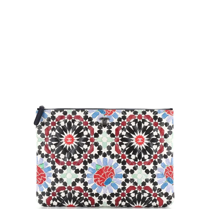 Luxury Bags For Working Professionals Dubai O Case Clutch Quilted Printed Lambskin Medium Luxury Bags For Working Professionals Dubai O Case Clutch Quilted Printed Lambskin Medium