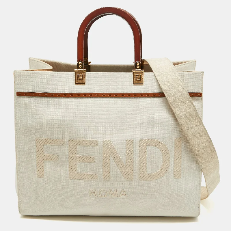 Affordable Bags For Budget Shoppers Fendi OffCanvas And Leather Medium Sunshine Tote Affordable Bags For Budget Shoppers Fendi OffCanvas And Leather Medium Sunshine Tote