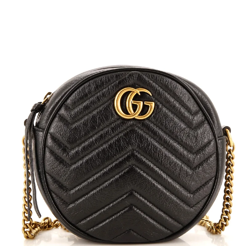 Versatile Bags That Suit Any Outfit Or Event GG Marmont Round Shoulder Bag Matelasse Leather Mini Versatile Bags That Suit Any Outfit Or Event GG Marmont Round Shoulder Bag Matelasse Leather Mini