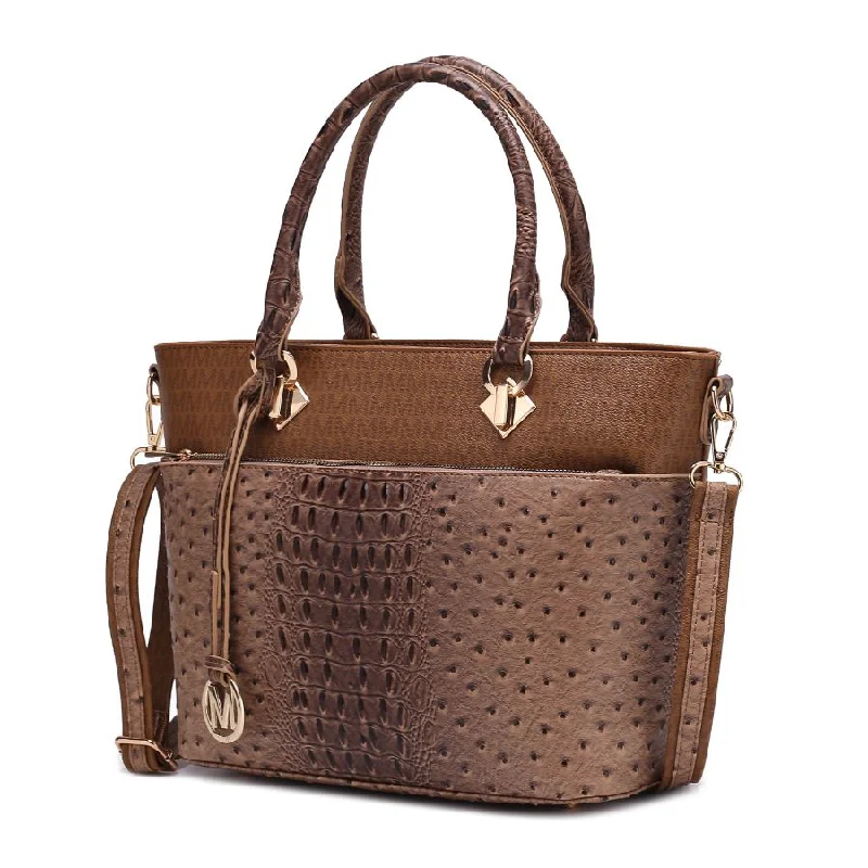 Wholesale Bags For Resellers Grace Signature and Croc Embossed Tote Handbag