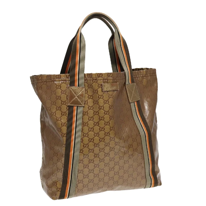 Office Professionals Gucci Gg Canvas  Canvas Tote Bag (Pre-Owned)