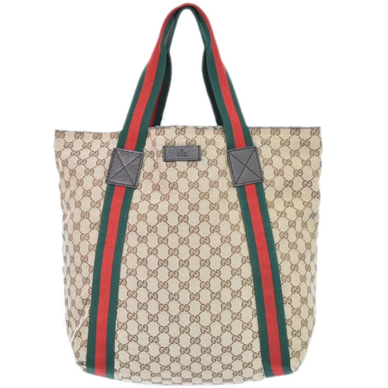 Odor-Resistant And Budget Bags Gucci Sherry  Canvas Tote Bag (Pre-Owned)