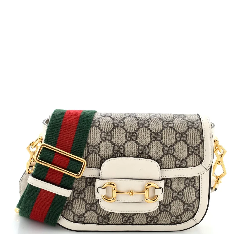 Limited-Time Offer On Trendy Bags Horsebit 1955 Shoulder Bag GG Coated Canvas Mini