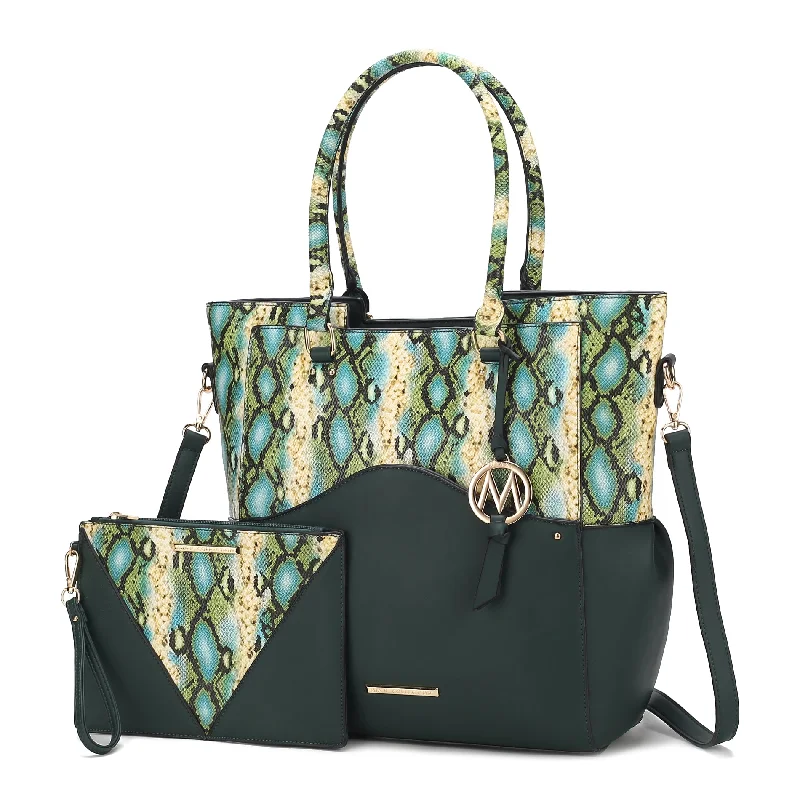 Seasonal Clearance Bags For Summer Iris Vegan Leather Tote Handbag for Women