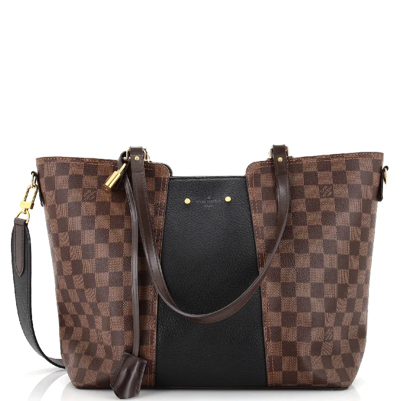 Everyday Bags For Work, School, Or Errands Jersey Handbag Damier with Leather