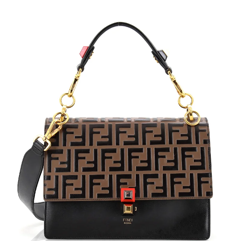 Vintage Bags For Retro And Classic Fashion Lovers Kan I Bag Zucca Embossed Leather Medium Vintage Bags For Retro And Classic Fashion Lovers Kan I Bag Zucca Embossed Leather Medium