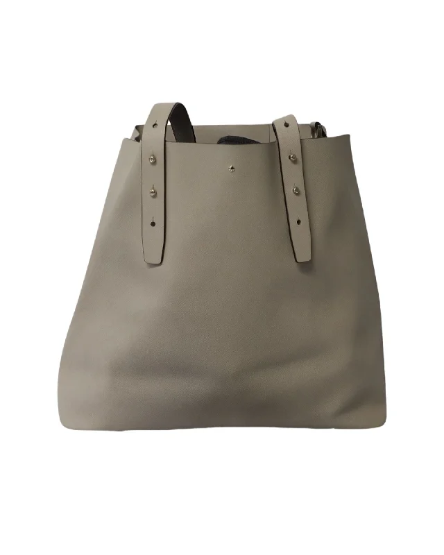 Limited-Time Offer On Trendy Bags Kate Spade Large Adjustable Strap Tote Bag in Grey Leather Limited-Time Offer On Trendy Bags Kate Spade Large Adjustable Strap Tote Bag in Grey Leather