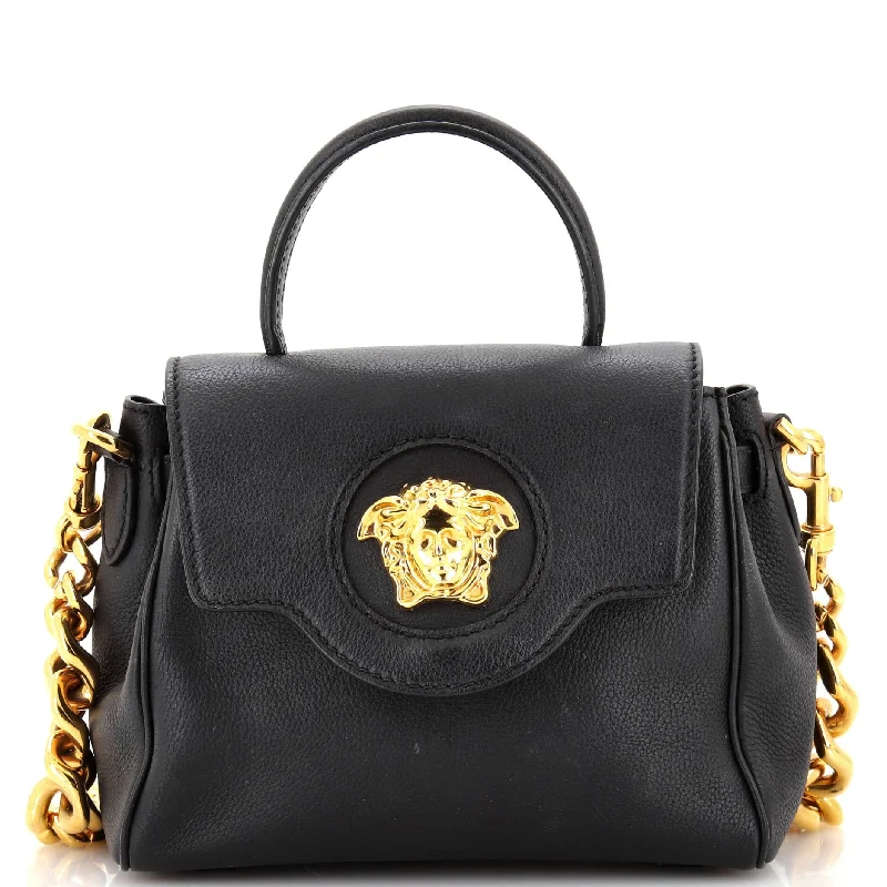 Bags For Free-Spirited And Artistic Styles La Medusa Top Handle Bag Leather Small