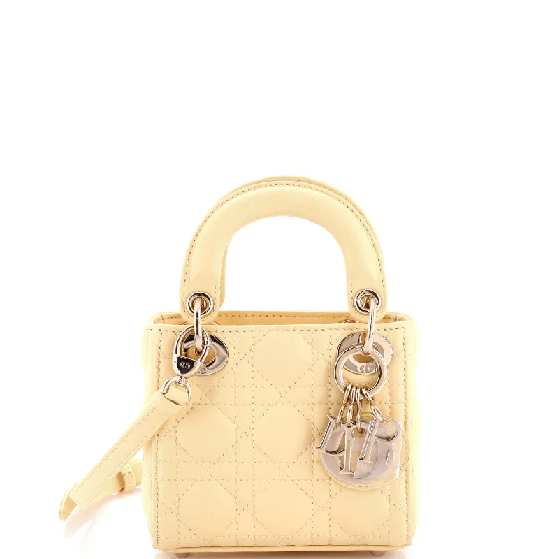 Luxury Seekers Lady Dior Bag Cannage Quilt Lambskin Micro