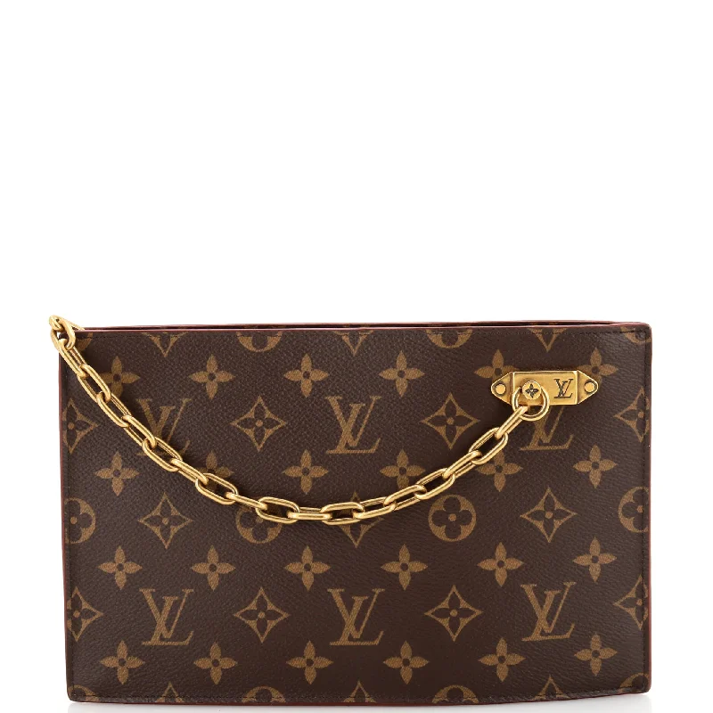 Elegant New Year Party Bags With Flash Sales Legacy Chain Clutch Monogram Canvas