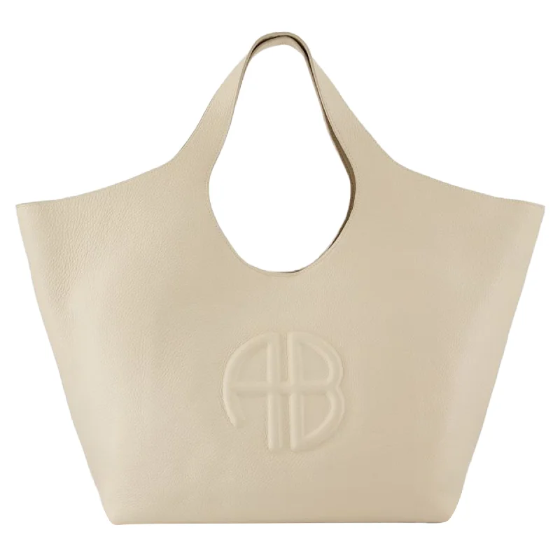 Genuine Bags On Clearance Sale Lili Shopper Bag - ANINE BING - Leather - Beige