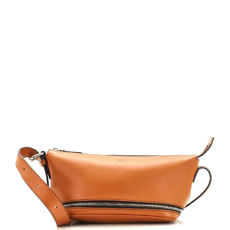 Discounted Designer Bags For Clearance Events Logo Expandable Shoulder Bag Leather Small