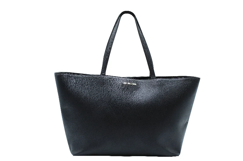 Odor-Resistant And Budget Bags Love Moschino Cart Tote Bag in Black Canvas