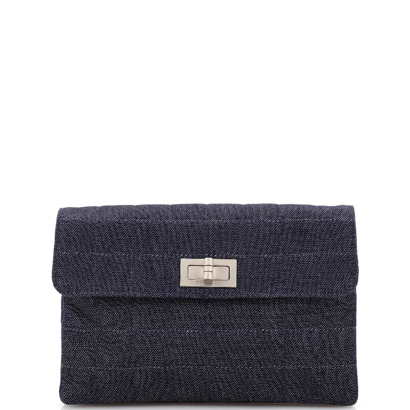 Compact Bags For Minimalist Travelers Mademoiselle Chocolate Bar Clutch Quilted Denim Small Compact Bags For Minimalist Travelers Mademoiselle Chocolate Bar Clutch Quilted Denim Small