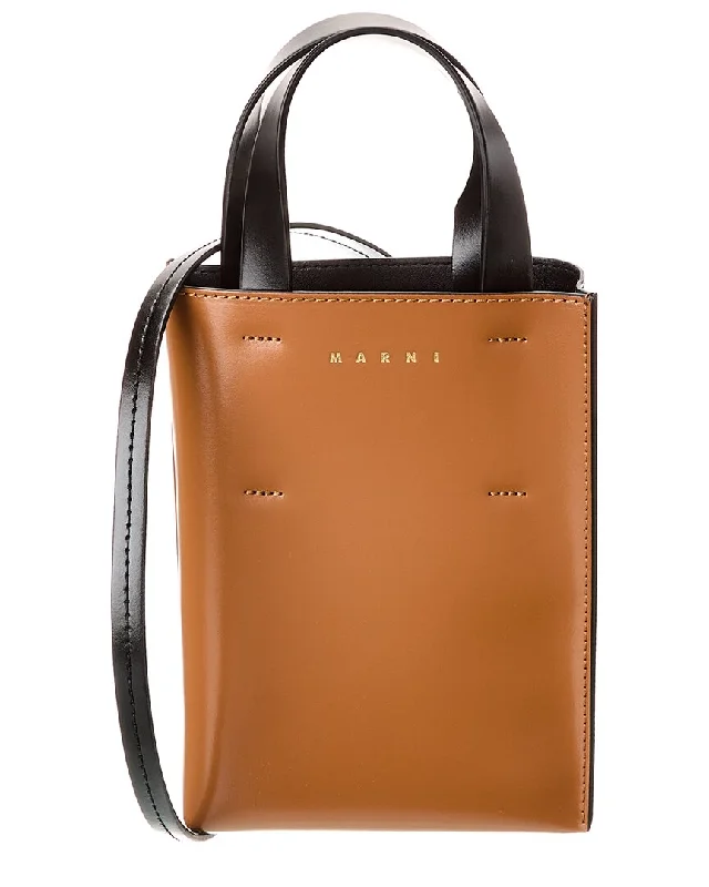 Luxury Bags For Working Professionals Marni Museo Nano Leather Tote