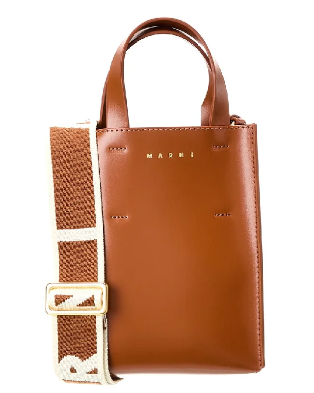 Handbag For Fashion Marni Museo Nano Leather Tote