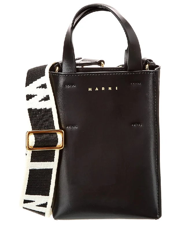 Seasonal Clearance Bags For Summer, Winter, Etc. Marni Museo Nano Leather Tote
