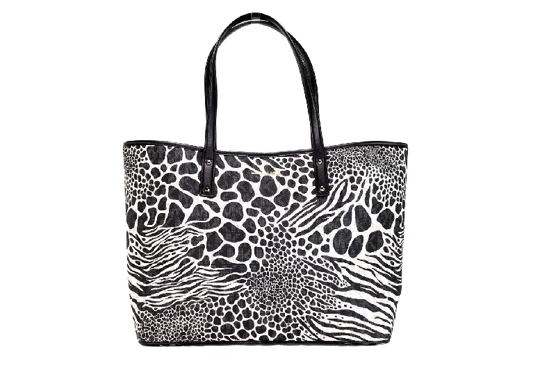 Stylish Bags For Fashion Bloggers With Promotions Michael Kors Carter Large Animal Print PVC Open Tote Shoulder Purse Women's Bag Stylish Bags For Fashion Bloggers With Promotions Michael Kors Carter Large Animal Print PVC Open Tote Shoulder Purse Women's Bag