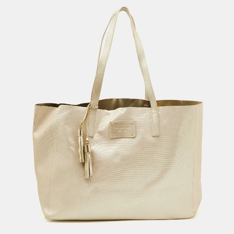 Versatile Bags That Suit Any Outfit Or Event Michael Kors Gold Faux Leather Shopper Tote Versatile Bags That Suit Any Outfit Or Event Michael Kors Gold Faux Leather Shopper Tote