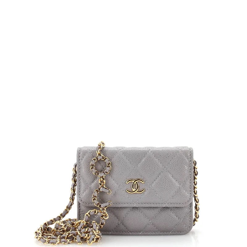 Discounted Designer Bags For Clearance Sale Miss Coco Strap Flap Clutch with Chain Quilted Caviar Mini Discounted Designer Bags For Clearance Sale Miss Coco Strap Flap Clutch with Chain Quilted Caviar Mini