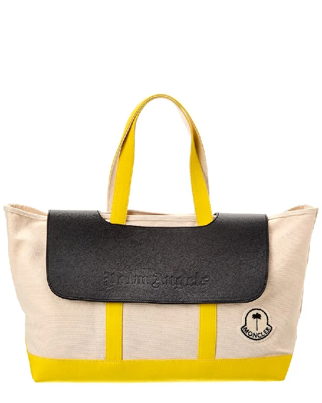 Cyber Monday Discounts On Bags Moncler x Palm Angels Canvas & Leather Tote