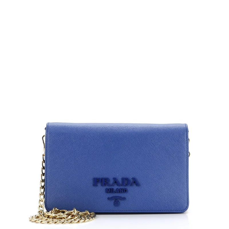 Bold And Flash-Sale Bags Monochrome Chain Flap Bag Saffiano Leather Small