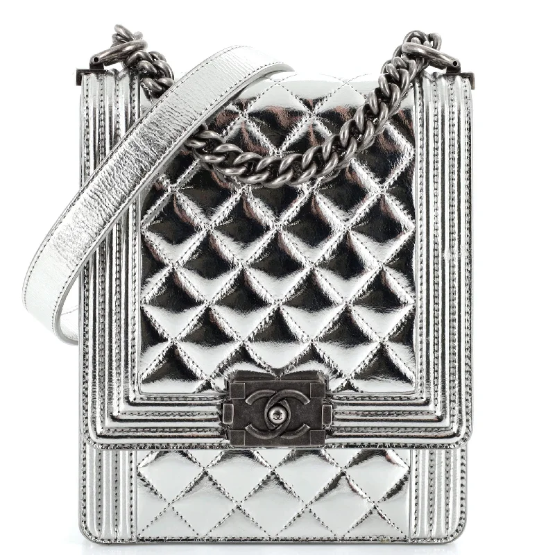 Inspired Bags For High-End Fashion North South Boy Flap Bag Quilted Metallic Calfskin Small Inspired Bags For High-End Fashion North South Boy Flap Bag Quilted Metallic Calfskin Small