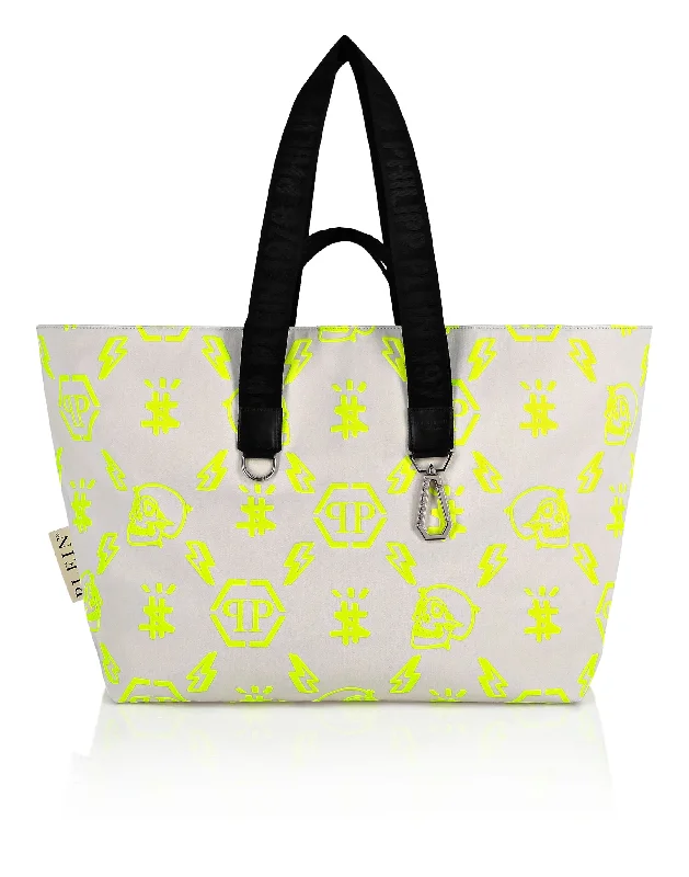 Spacious And Discounted Bags Nylon Tote Bag Monogram