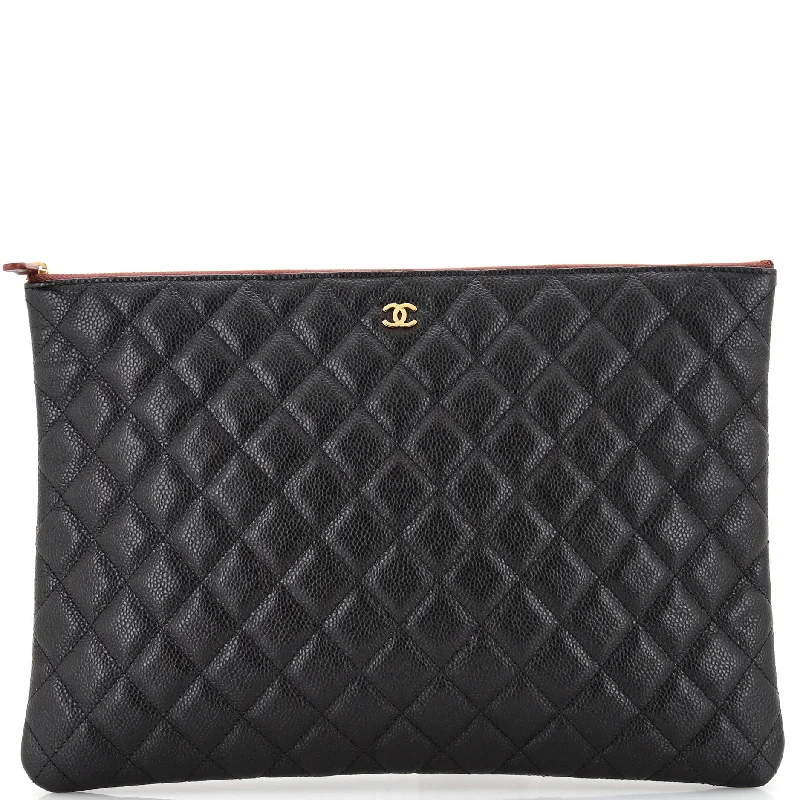 Bags For Personalized Gifts O Case Clutch Quilted Caviar Large