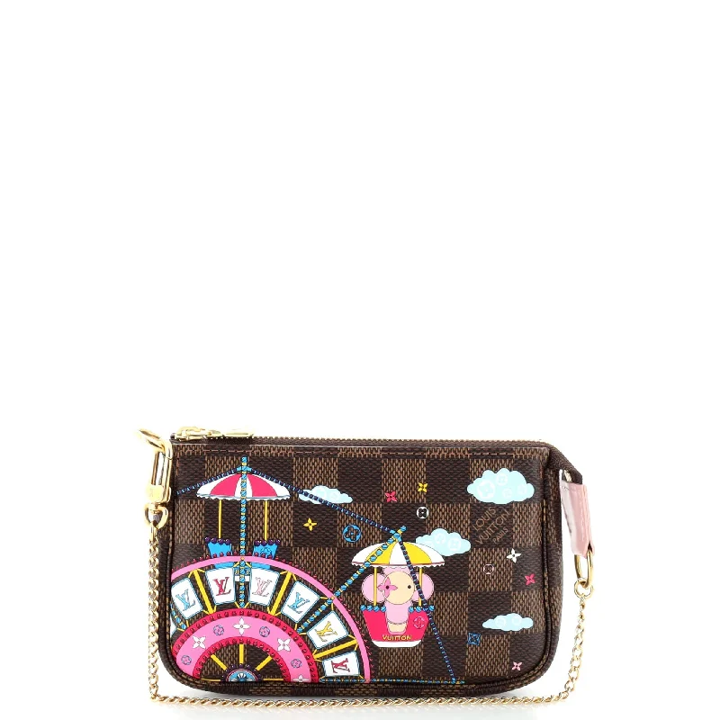 Trendy Bags For Women And Men In 2025 Pochette Accessoires Limited Edition Vivienne Xmas Damier Mini Trendy Bags For Women And Men In 2025 Pochette Accessoires Limited Edition Vivienne Xmas Damier Mini