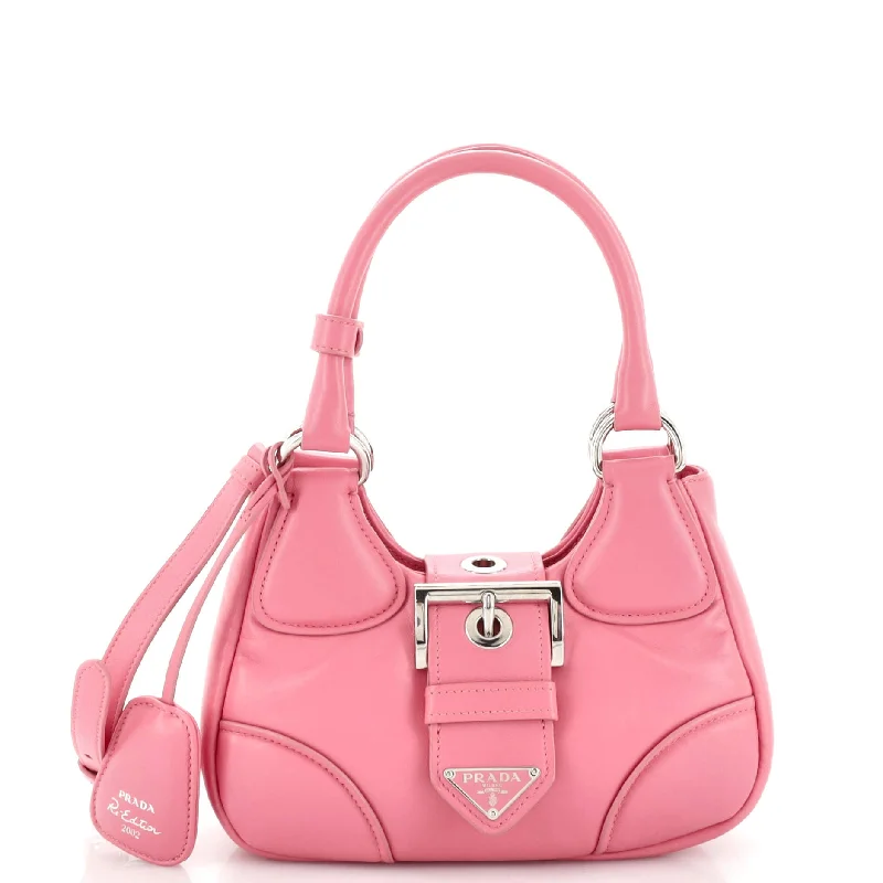 Senior Travelers Re-Edition 2002 Moon Handle Bag Padded Nappa Leather
