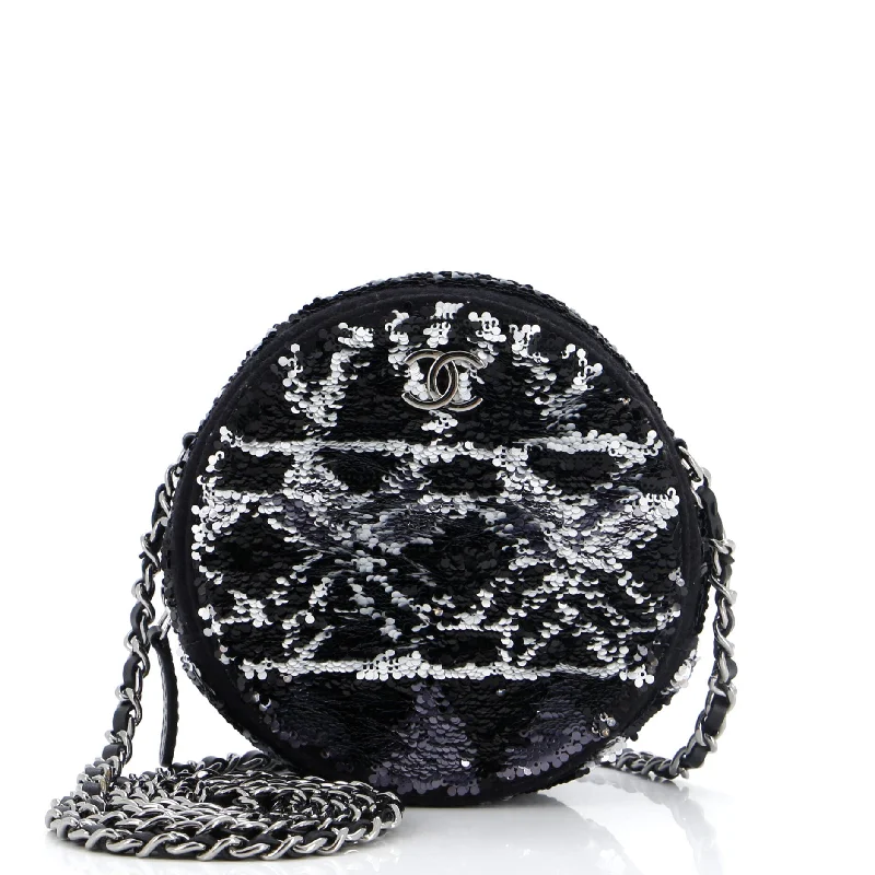 Bags With Seasonal Sales Round Clutch with Chain Sequins Mini