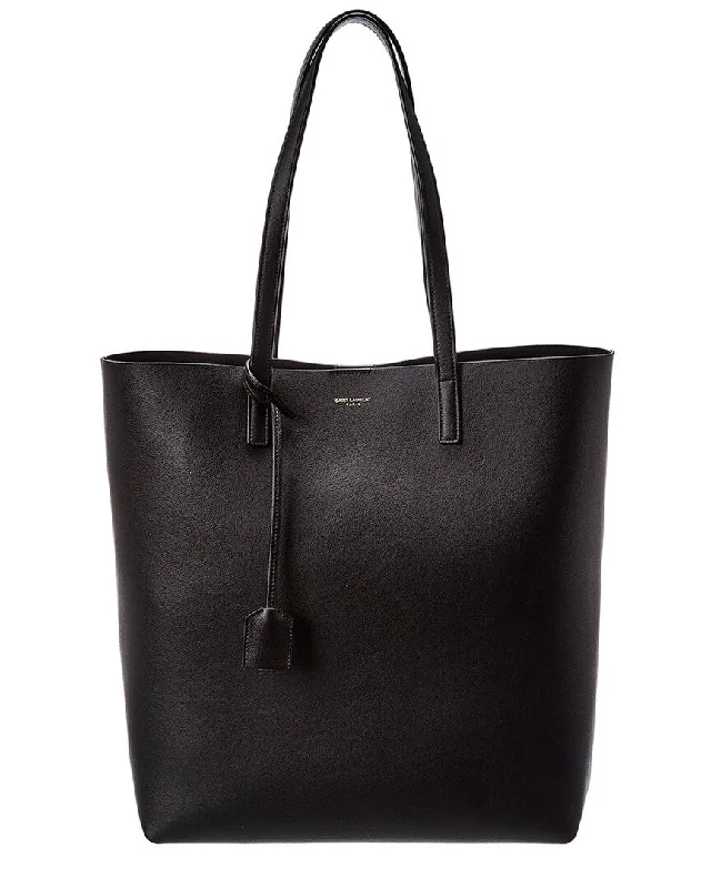 Cozy Handbags With Clearance Prices Saint Laurent North/South Medium Leather Shopper Tote Cozy Handbags With Clearance Prices Saint Laurent North/South Medium Leather Shopper Tote