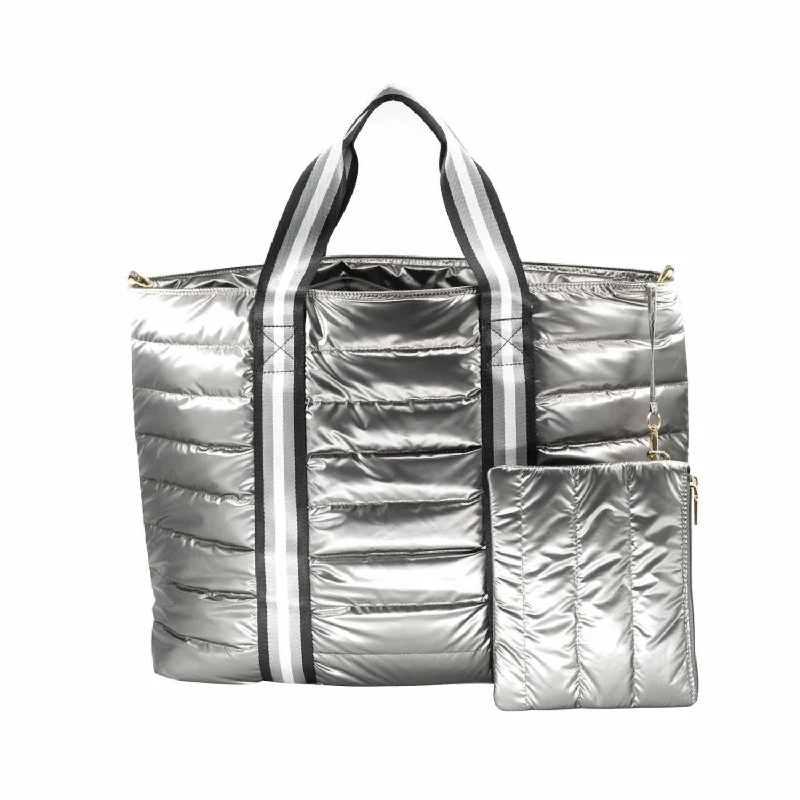 Everyday Bags For Work, School, Or Errands St Barth's Getaway Tote Bag In Gray