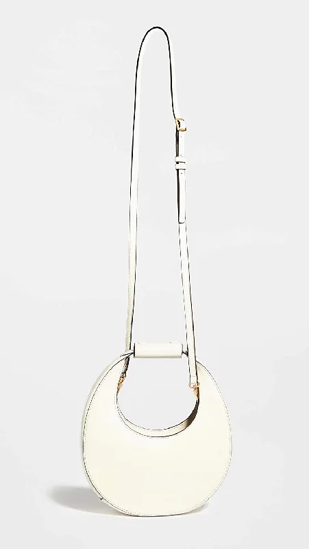 Tote Bag For Everyday Use Staud Women Moon Shape Adjustable Strap Mini Shoulder Leather Bag Cream OS Tote Bag For Everyday Use Staud Women Moon Shape Adjustable Strap Mini Shoulder Leather Bag Cream OS