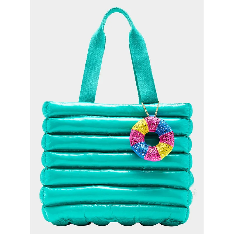 Luxury Bags With Premium Materials And Craftsmanship Thar She Blows Wet Nylon Tote Turquoise Luxury Bags With Premium Materials And Craftsmanship Thar She Blows Wet Nylon Tote Turquoise