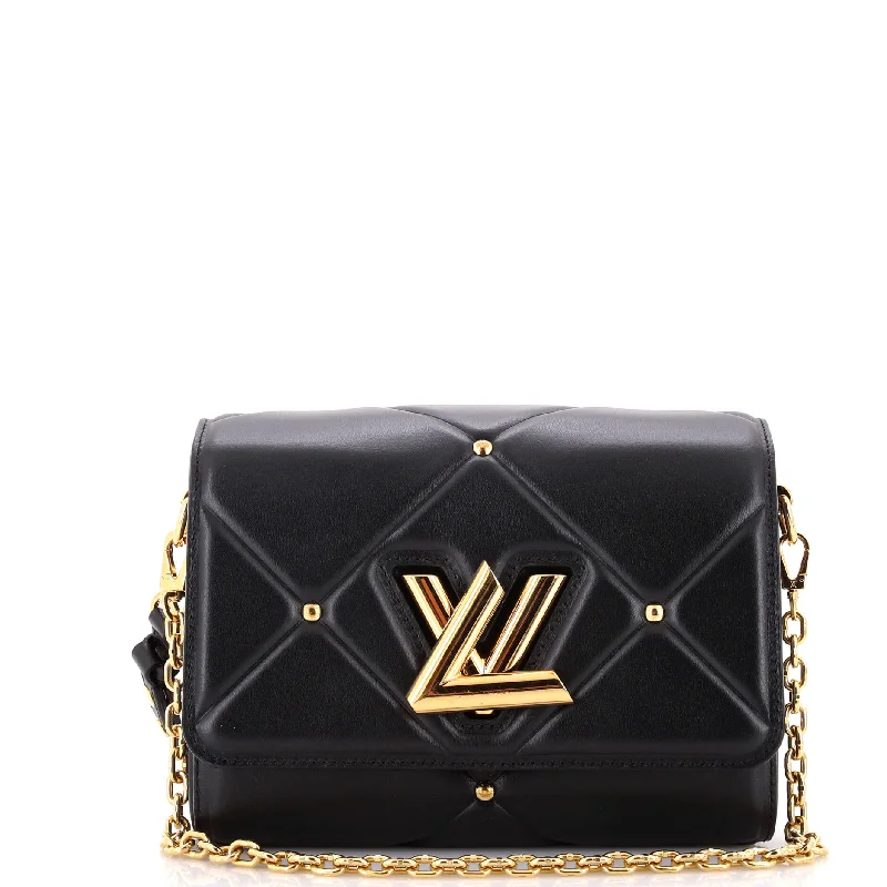 Eco-Friendly Bags With Discounts Twist Handbag Studded Quilted Leather MM