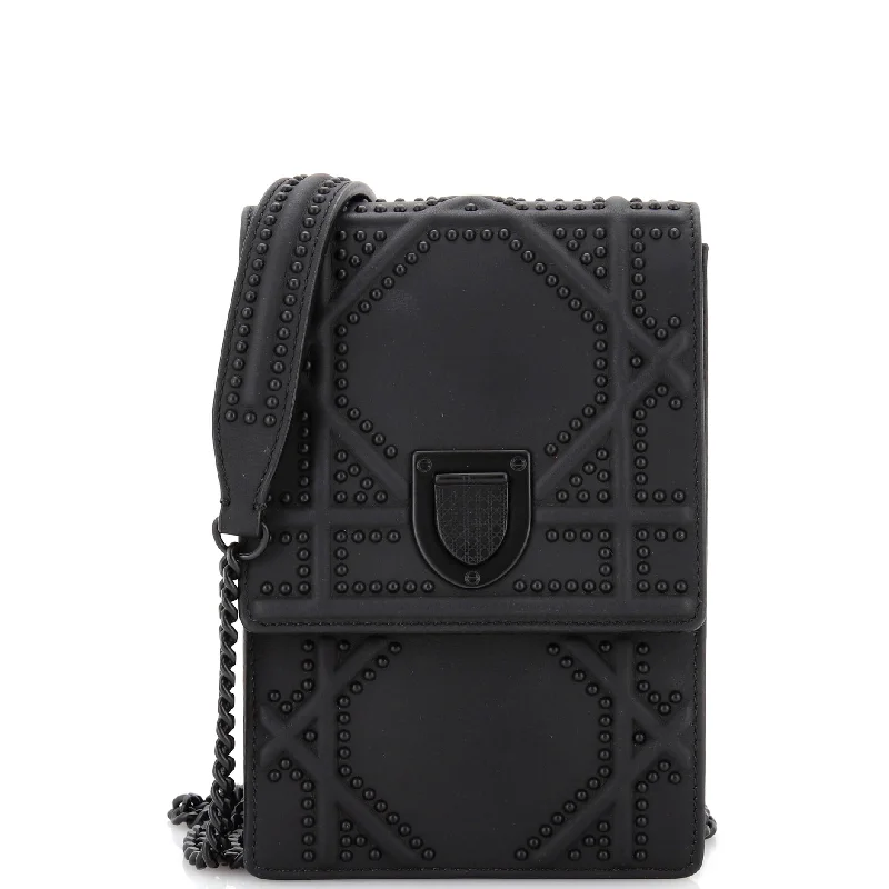 Bags For Personalized Gifts Ultra Matte Diorama Vertical Clutch on Chain Studded Leather Bags For Personalized Gifts Ultra Matte Diorama Vertical Clutch on Chain Studded Leather