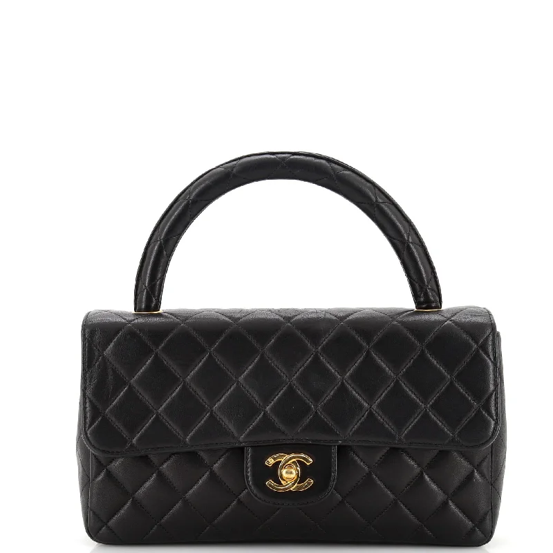 Spacious And Discounted Bags Vintage Twin Top Handle Flap Bag Quilted Lambskin Medium Spacious And Discounted Bags Vintage Twin Top Handle Flap Bag Quilted Lambskin Medium