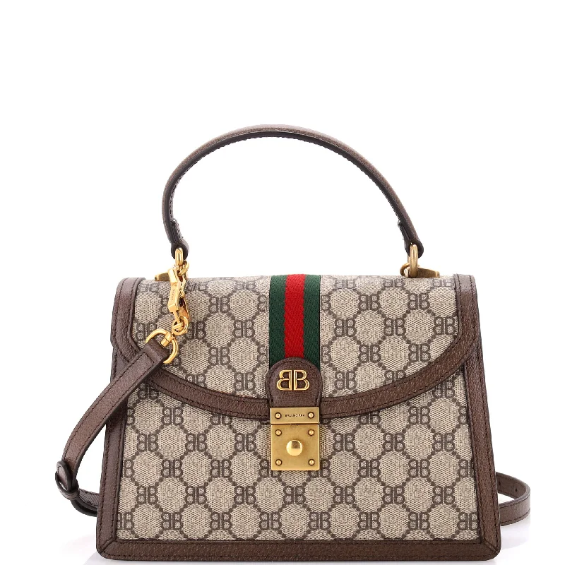 Spacious Bags With Holiday Promotions x Gucci The Hacker Project Top Handle Bag BB Coated Canvas Small Spacious Bags With Holiday Promotions x Gucci The Hacker Project Top Handle Bag BB Coated Canvas Small