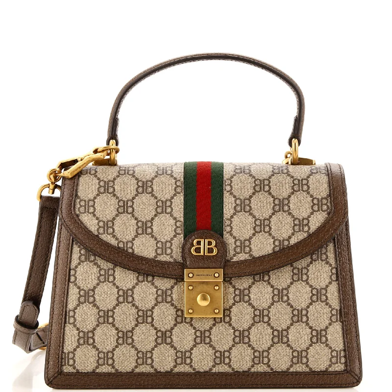 Bag For Modern Fashion x Gucci The Hacker Project Top Handle Bag BB Coated Canvas Small