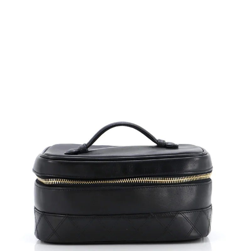 Bags For Urban And Trendy Looks Zip Around Top Handle Jewelry Case Quilted Lambskin Small Bags For Urban And Trendy Looks Zip Around Top Handle Jewelry Case Quilted Lambskin Small