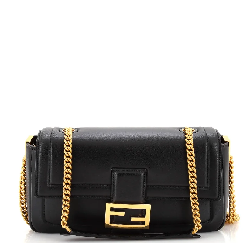 Luxury Bags For Professionals With Discounts Baguette Chain Bag Leather Medium