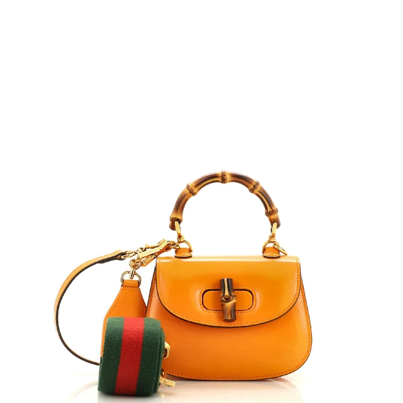 Bags For Urban And Trendy Looks Bamboo 1947 Top Handle Bag Leather Mini
