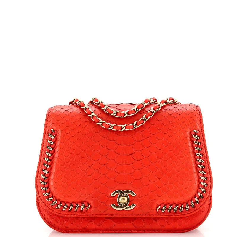 Stylish Bags For Fashion Bloggers With Promotions Braided Chic Flap Bag Python Small Stylish Bags For Fashion Bloggers With Promotions Braided Chic Flap Bag Python Small