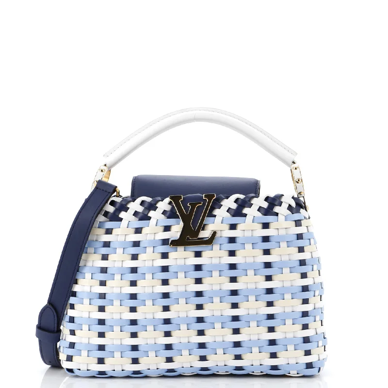 Limited-Time Offer On Trendy Bags Capucines Guinguette Bag Braided Leather BB