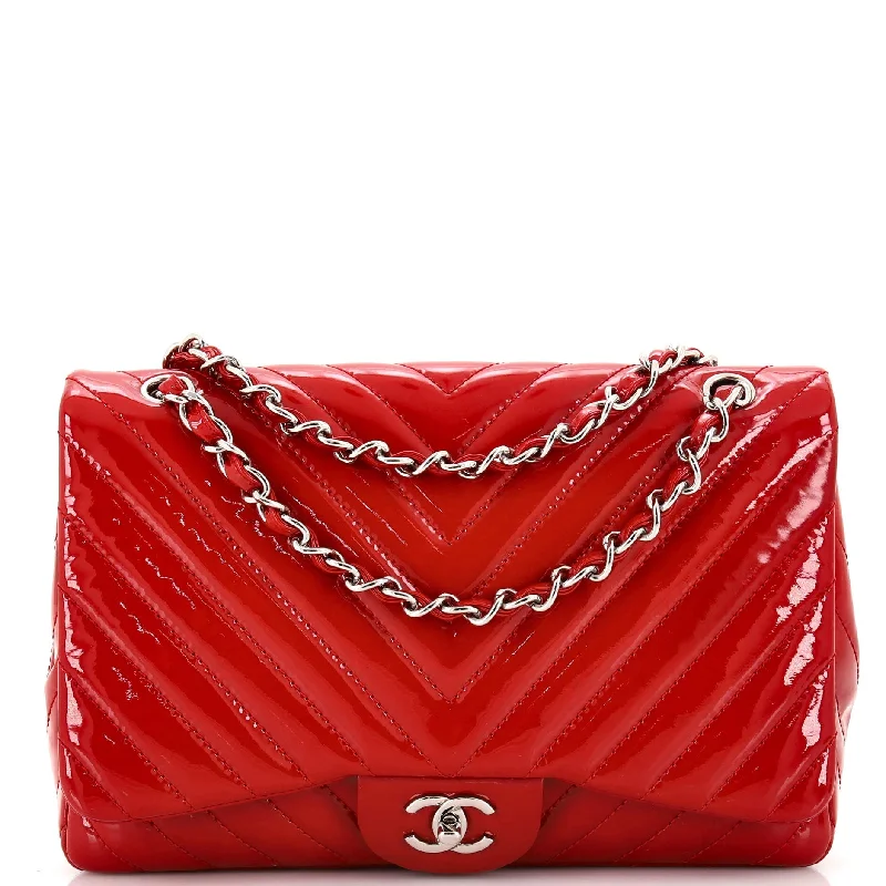 Bold And Flash-Sale Bags Classic Single Flap Bag Chevron Patent Maxi