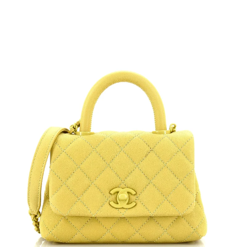 Trendy Bags For Women And Men In 2025 Coco Top Handle Bag Quilted Caviar Extra Mini